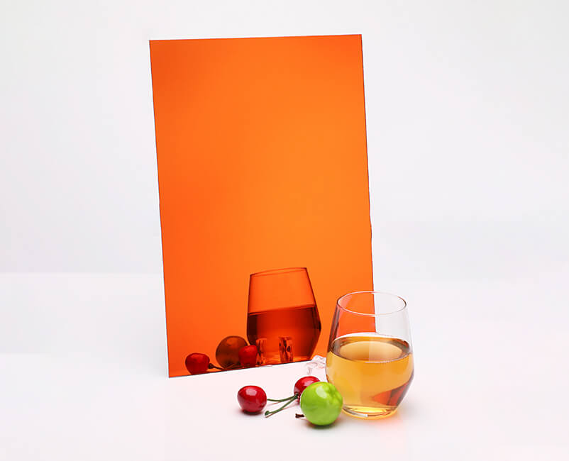 Foglio di specchio PS arancione